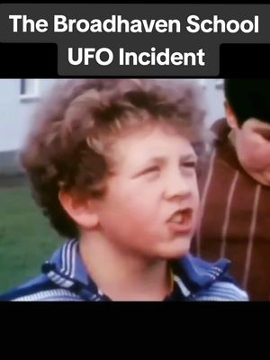 A post by @369_efv on TikTok caption: one lunchtime in October, 1977, ten Cheshire youngsters, aged seven to 11 years, saw an elliptical UFO hovering in trees beside the playground of Upton Primary School in Macclesfield, before it rose into the sky and vanished. Their teacher, Mrs Hindmarsh, ushered the children inside and asked to draw what they had seen, separating them to ensure that no copying took place. The youngsters used pencils and coloured crayons to produce the images that ended up in a MoD file. #ufos #ets #aliensarereal 