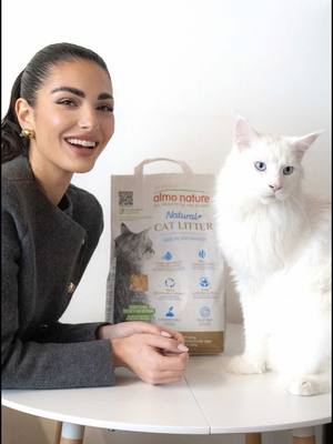 A post by @majno on TikTok caption: Naturale, vegetale e amica dell’ambiente… la Grain Texture Cat Litter di @Almo Nature Official è perfetta per il tuo gatto e per l’ambiente 🐾  #lettieravegetale #almonature #ReintegrationEconomy #allprofitstotheplanet #adv