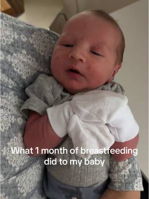 A post by @staceygianno on TikTok caption: Breastmilk or protein shake??  #breastmilk #newbornbaby 