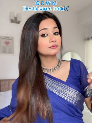 A post by @tahmina_chowdhury_prity0 on TikTok caption: নীল শাড়ি 💙🦋- @Mermaid By Ifat 