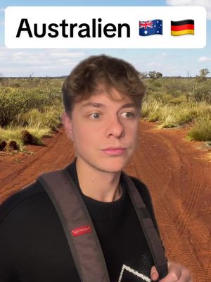 A post by @jonasems on TikTok caption: Wenn man nach dem Abi nach Australien 🇩🇪 reist: