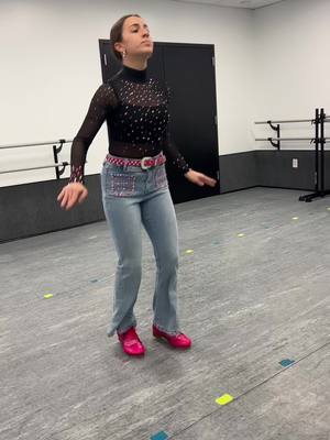 A post by @nicoletapz on TikTok caption: Costume rehearsal with Nikki💕 LOVING the pink tap shoes! #tapdance #tapdancing #tap #dance #shoes #taptok@ZZ Dance NJ 