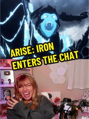 A post by @carmenelainee on TikTok caption: Replying to @jågånshįLįlįth IRON IS HERE?!? full solo leveling season 2 episode reaction on yt! [carmenelainee]⭐️  #sololeveling #jinwoo #jinho #sungjinwoo #sololevelingreaction #anime #manga #animereaction #sololevelingseason2 