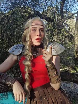 A post by @theunwillingstar on TikTok caption: wig @wigisfashion #astridhofferson #astridcosplay #astridhoffersoncosplay #astrid #astridhoffersonedit #hiccuphaddock #hiccupcosplay #hiccuphaddockcosplay #dreamworks #dreamworksanimation #httydliveaction #howtotrainyourdragon #httyd 