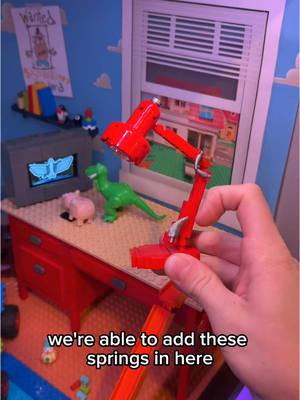 A post by @chrispy_bricks on TikTok caption: We're continuing our journey of making everything larger in Andy's room! #lego #toystory #legotoystory 