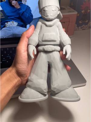 A post by @visualsbyjada on TikTok caption: So I made an art toy of Kendrick Lamar #arttoy #figurine #resine #Art #kendricklamar #artitsoftiktok #fyp 