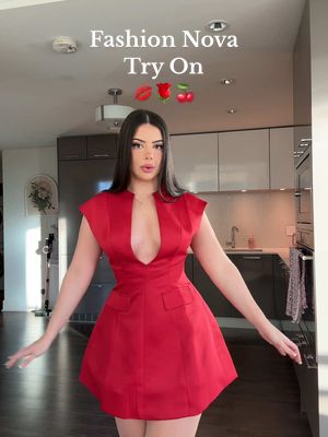 A post by @zainahadad on TikTok caption: I feel like a princess in this!! 🍒🌹💋 @FashionNova #valentinesdayoutfit #fashionnovahaul #girlythings 