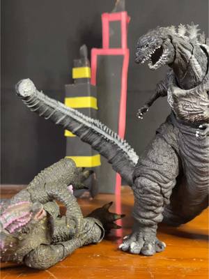 A post by @jason1132045 on TikTok caption: Never scare shin Godzilla from the back obviously ##godzilla#shingodzilla2016#godzillaevolved#familyguy#godzillaactionfigures#comedy