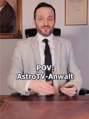 A post by @herranwalt on TikTok caption: Wenn Anwälte wie bei Astro TV beraten #1minutejura #lernenmittiktok #lustig 