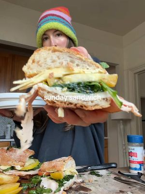 A post by @glowwithella on TikTok caption: sunday sandwich 