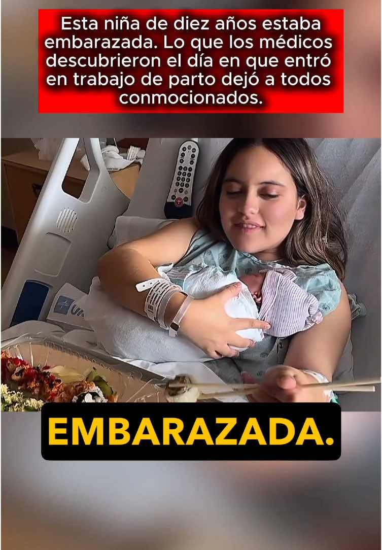 A post by @historiasraras00 on TikTok caption: Esta niña de diez años estaba embarazada. Lo que los médicos descubrieron el día en que entró en trabajo de parto dejó a todos conmocionados. #usa #us #learnontiktok #truestory