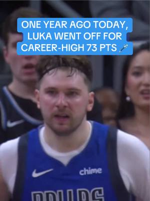 A post by @dallasmavs on TikTok caption: One year ago today, we witnessed magic 🪄 #lukadoncic #NBA #basketball 