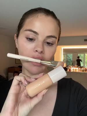 A post by @selenagomez on TikTok caption: Solace is the perfect color for my skin ! @Rare Beauty liquid contour is out now!! 