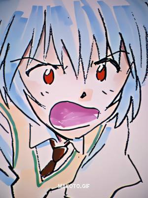 A post by @makoto.gif on TikTok caption: baka shinji XD #evangelion #neongenesisevangelion #asukalangley #reiayanami #anime #animeedit 