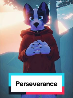 A post by @littlealphapup on TikTok caption: Keep going! You’re going to do amazing! #furry #furryfandom #littlealphapup #MentalHealth #cptsd #perseverance 