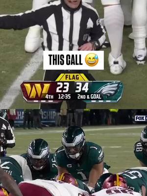 A post by @nbcsports on TikTok caption: The Washington Commanders just really wanted a stop.  (🎥 NFL, FOX) #nfl #NFLPlayoffs #nfcchampionship #commanders #eagles 