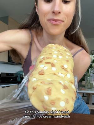 A post by @jeshastevens on TikTok caption: A Cinnamon Toast Crunch cookie ice cream sandwich🍦🍪 With @CinnamonToastCrunch Cinnadust. OMG! Their cinnamon sugar blend is absolutely delicious with that nostalgic cereal ﬂavor! Perfect for sprinkling on toast, oatmeal, and cookies. Find #Cinnadust in your local spice aisle! #ad #ctcpartner #cookie #dessert 