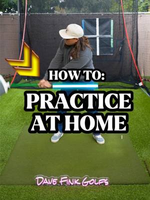 A post by @davefinkgolfs on TikTok caption: HOW TO: Practice at home #golf #golftiktok #golftok #golftips 