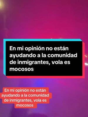 A post by @newseverydayinusa on TikTok caption: En mi opinión no están ayudando a la comunidad de inmigrantes, vola es mocosos #prorestas #ice #migracion #indocumentados #trump 