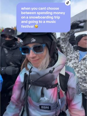 A post by @lunchboxpacks on TikTok caption: o yknoww j casually shredding the slopes and the dance floor 🏂🏂🏂