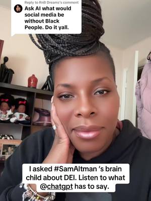 A post by @cocoatwinsontt on TikTok caption: Replying to @RnB Dreams I asked ChatGPT about the impact of DEI. Listen to what it says. Keep in mind that the tool is using the information it was trained on. 