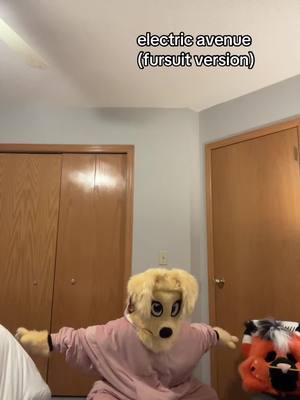 A post by @thatonefuzz on TikTok caption: I ❤️ you jay #fursuit #furry #fursuiter #furries #furryfandom #electricavenue #furrytiktok #fursuiting #fursuitmaker #fursona #cosplay