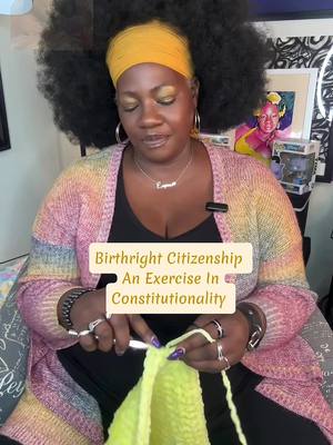 A post by @empressonyxx on TikTok caption: Birthright citizenship - Trump issued an executive order ending birthright citizenship for children born to people on temporary work, student and tourist visas and undocumented immigrants. The executive order asserts that the children of such noncitizens are not “subject to the jurisdiction” of the United States, and thus aren’t covered by the 14th Amendment’s longstanding constitutional guarantee. Which is unconstitutional and in my opinion violates the citizenship clause of the 14th amendment. A Seattle Judge has already declared the order unconstitutional and when talking to a Justice Department lawyer said "I have difficulty understanding how a member of the bar can state unequivocally that this is a constitutional order. It boggles my mind,"  #fypツ #trending #birthright #citizenship #executiveorder #crochetdiva #tiktokusa