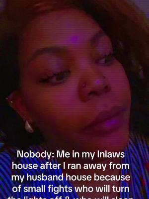 A post by @queenmikkey on TikTok caption: Nobody: Me in my Inlaws house after I ran away from my husband house because of small fights who will turn the lights off & who will sleep on the wall side #viral #fyp #foryou #nollywood #nollywoodmovies #nigeriantiktok🇳🇬 #nigeria 