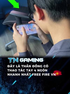 A post by @funnyvideo.1221 on TikTok caption: Đây Là Thần Đồng Có Thao Tác Tay 4 Ngón Nhanh Nhất Free Fire Việt Nam #freefire #TetLangLaFreeFire #tngaming #GamingOnTikTok #ff