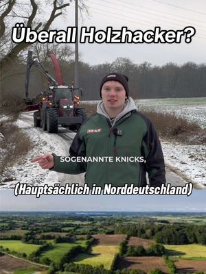 A post by @klaasmitk on TikTok caption: Überall Holzhacker unterwegs?🤔 Wie Knicks als nachwachsender Rohstoff für Heizungen genutzt werden🙌🏼