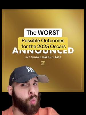 A post by @sethsfilmreviews on TikTok caption: The worst possible winners at the 2025 Oscars! #movietok #oscars #fyp 