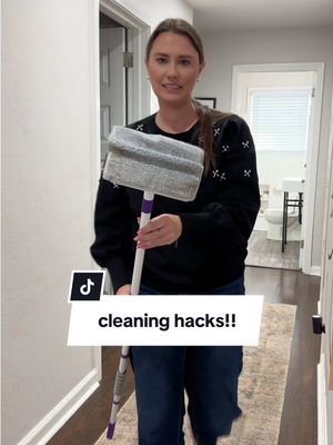 A post by @kenziemariehome on TikTok caption: cleaning made easier >>> 🧼🧽🫧🛀🧹 everything is sourced on my page ☝🏽 • • #cleaningtiktok #cleaninghacks #cleanhome #CleanTok #cleanwithme #cleaningmotivation #momhacks 