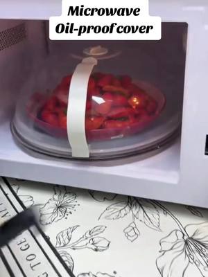 A post by @hongguo99 on TikTok caption: You will need it. #microwave #Cover #oilproof  #Kitchenware  #kitchensupplies  #kitchensupplies #Popular  #fyp #amazon 