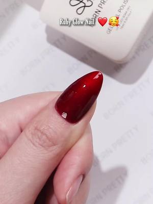 A post by @bornprettyofficial on TikTok caption: You have never seen a perfect red? try two red combo!❤ Using #bornpretty ❤Shimmer Pearl Gel Polish Scarlet Ruby (59761) ❤6 Colors Amber Glow Jelly Gel: 04 (59969) 💅Super Top Coat (58775) Tap the bio and search the product id to find more colors☺️ #nailart #allshinonme #nailsdesign #gelnails #naillover #nailsonﬂeek #nails2inspire #nailartist #nailswag #rednails #almondnails #vdaynails #fypage 