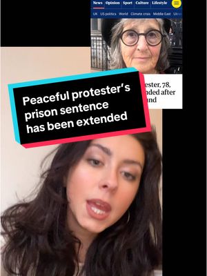 A post by @goodlawproject on TikTok caption: Gaie Delap’s prison sentence has been extended. 🙄 #justicesystem #ukjustice #humanrights #prisonsystem #activism 