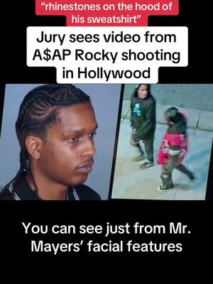 A post by @meghannmcuniff on TikTok caption: Los Angeles County Deputy District Attorney Paul Przelomiec gave the prosecution's opening statement in rapper Rakim "A$AP Rocky" Mayers's assault trial on Friday (January 24). Video from surveillance cameras in the area the night of the Nov. 6, 2021, shooting near the intersection of Hollywood Boulevard and Vine Street in LA shows Rocky with what appears to be a gun as he and Terell "Relli" Ephron push each other. The shooting, however, is barely visible in a far corner of the video. Prosecutors have another video that doesn’t show the shooting but includes audio of apparent gunfire. They also have text messages between Rocky and Reli setting up the confrontation. Przelomiec showed the videos during his opening statement. Jurors will see them again through witness testimony. Trial continues Tuesday before Judge Mark S. Arnold in Los Angeles County Superior Court. Rocky's lawyer Joe Tacopina will continue cross-examining Sgt. Thomas Zizzo of the Los Angeles Police Department. You can watch some of Tacopina’s opening statement here @Meghann Cuniff and here @Meghann Cuniff. Zizzo, who is the son of "Real Housewives of Beverly Hills" star Erika Jayne Girardi, responded to 911 calls about the shooting. Tacopina says Rocky fired a prop gun as a warning to try to stop Relli from attacking their friend Illijah “A$AP Illz” Ulanga. Relli is expected to take the stand later in the day on Tuesday. I’ll stream live on YouTube. Link in profile! #asaprocky #law #crime #legal #celebrity #news 