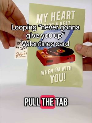 A post by @jokergreeting on TikTok caption: Sign and give the card. Once they open the card it will play nonstop for hours.  #ValentinesDay 