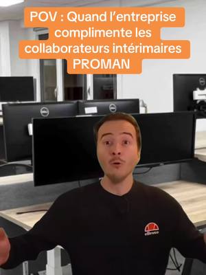 A post by @proman_interim on TikTok caption: On vous taquine un peu ! 😆😇 #PROMAN #pourtoi #humour#CapCut 