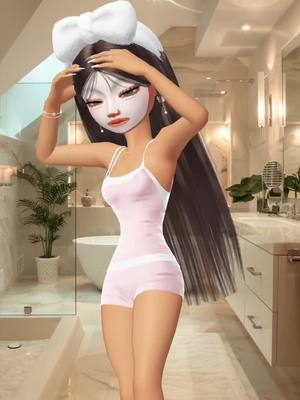 A post by @.im.here000 on TikTok caption: Spa day.💆‍♀️🦢🤍 Pose: hands on my knees  Dc: no one #zepetochallenge #zepetochallengecrew #zepeto #zepetotok #zepetofyp #foryou #xbcyza #thankyouforallsupport #thanksforallsuport #loveyou #400k? #zepetofypシ #foryoupage❤️❤️ #fyp #dance #zepetoforyou #fashion #beauty 