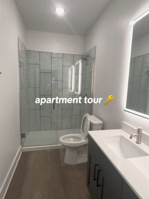 A post by @iamaunusti on TikTok caption: outgrowing your space is a blessing within itself honestly! when i moved into my 1 bed it was so much space, now baby i need a 2 bed! 🥹❤️ this is definitely my fav apartment i’ve toured so far. 