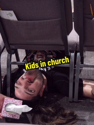 A post by @leigh_mcnasty on TikTok caption: How kids in church act🤣 #kids #school #teacher