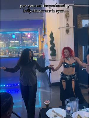 A post by @mar_bellydance on TikTok caption: Many of you DM’d me after seeing this on my story asking me how I knew her routine. lol We were both actually free styling and connected so smoothly. Love when that happens! 🫶🏼 Had so much fun dancing with her. ♥️ #bellydance #bellydancers #bellydancing #bellydancetiktok #bellydanceclass #fyp #foryou #foryoupage #losangeles 