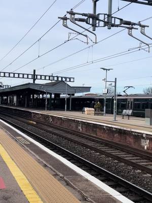 A post by @c.trains50021 on TikTok caption: 50008 thunderer departing didcot parkway cheers Ade for the good thrash 