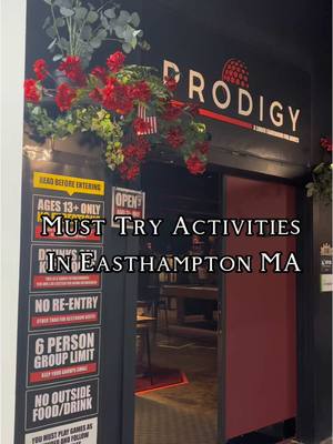 A post by @mass_adventurer on TikTok caption: Prodigy & Daily Operation in Easthampton MA! #Foodie #newengland #newenglandfood #westernma #gameroom #minigolf #foryou 