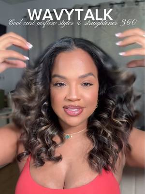 A post by @evelyngonz_ on TikTok caption: Don’t say I didn’t show you how I get my curls/wVes PERFECT ✨♥️ I love a good 2-1 tool ! @wavytalkofficial #wavytalkhair #hairwaves #curltutorial #wavyhair 