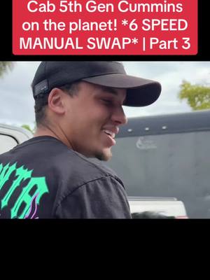 A post by @banshgojjpa on TikTok caption: The BADDEST Single Cab 5th Gen Cummins on the planet! *6 SPEED MANUAL SWAP* | Part 3