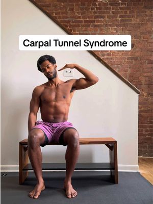 A post by @onedariuswilliams on TikTok caption: If your wrists are always stiff, tingly, or in pain—especially from typing, texting, or lifting—you might be dealing with carpal tunnel syndrome. Ignoring it won’t make it better, but the right stretches and mobility work can. Don’t wait until it gets worse—take care of your wrists now!  Drop a “🙌” if you gonna give this a try. #carpaltunnel #wristpain #deskjob #mobilitymatters #fyp #foryoupage 