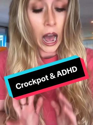 A post by @sarahelizabethhyde on TikTok caption: Crockpots and ADHD #comedy #skit @Derrick_yells 