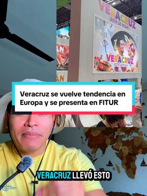 A post by @vive.mexico on TikTok caption: Veracruz sorprendió a todos en Europa, al presentarse en la feria más importante de turismo que existe en el mundo este 2025 