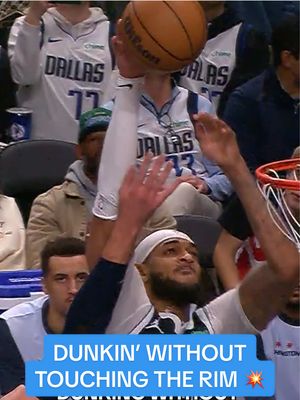 A post by @dallasmavs on TikTok caption: Big Gaff is having a night 💥 #dunk #NBA #dallasmavericks 